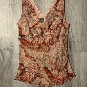 y2k paisley pink blouse